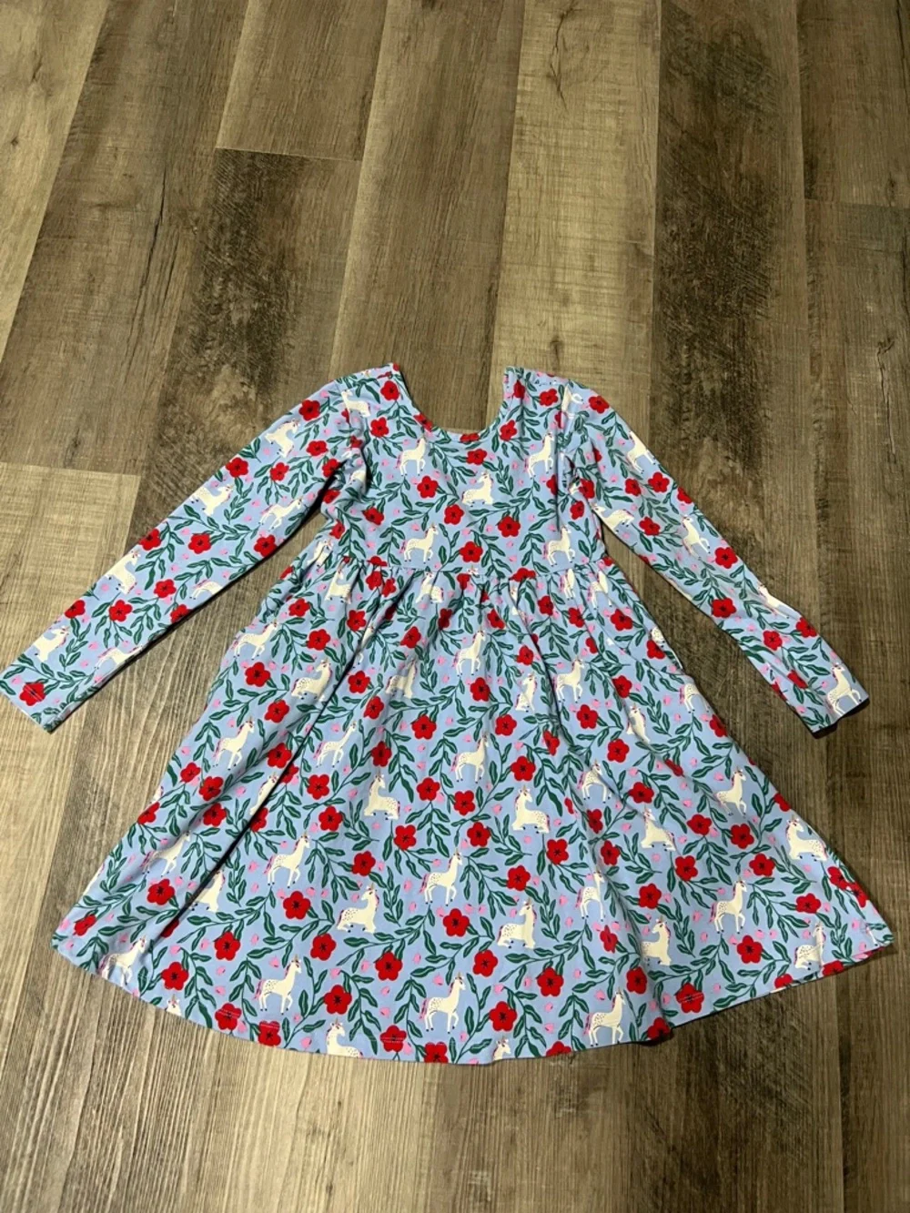 Hanna Andersson skater dress size 8 unicorn print - Picture 1 of 5